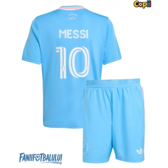 Inter Miami Lionel Messi #10 Echipament de Fotbal Replică 2025-26 Copii Treilea (+ Șorturi)